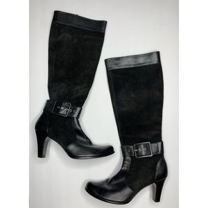 VANELI Knee High Boots Women 8.5M Black Leather